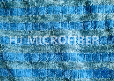 China Tela de pila torcida microfibra teñida llano de la rejilla del telar jacquar para el cojín de la fregona en venta