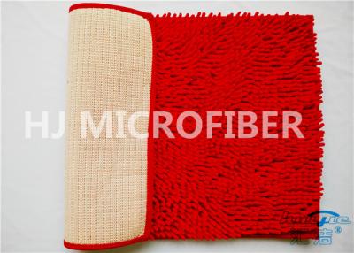 China Red Color Big Chenille Bathroom Door Microfiber Mat Super Soft Super Useful Home Essential for sale