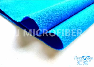 China Blue Polyester Flexible  Loop Fabric For Clothing And Bag Adhering for sale