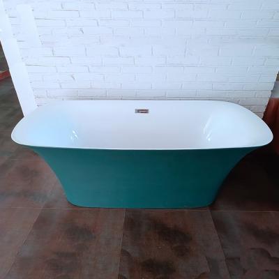 China Fresh Pure Acrylic Sheet Soaking Freestanding Bathtub Rectangular Shape for sale