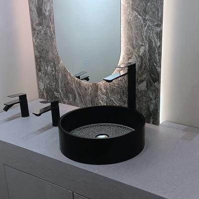 China Round Shaped Glass Basin Sink CUPC Certified 400*400*120mm for sale
