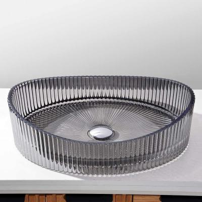 China Modern Ingot Glass Wash Bowl Constructed With Die Casting Production Process Te koop