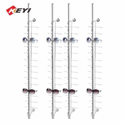 China Wall Mounted Lockable Sunglasses Display Rods For Optical Shop for sale