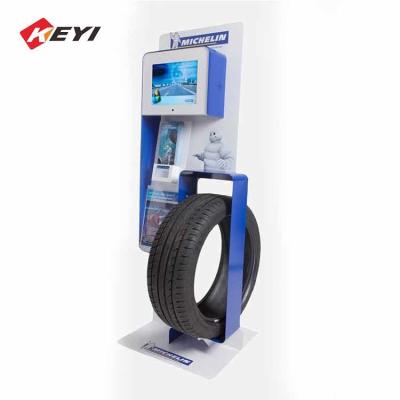 China Wholesale Custom Floor Single Tire Display Stand For Trade Show for sale