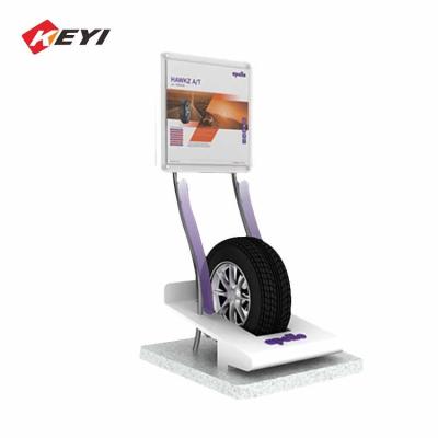 China Custom High Quality Car Tyres Stand Single Tire Display Rack For Showroom for sale