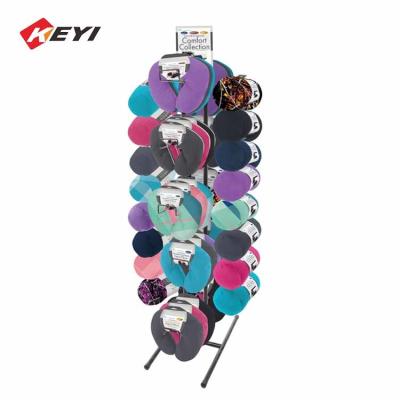 China Retail Shop Neck Pillow Holder Stand Metal Hanging U Shape Travel Pillow Display Rack for sale