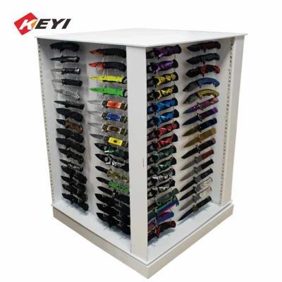 China Custom Illuminating Wooden Knife Display Cases for sale