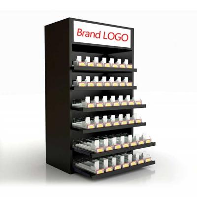 China Tobacco Shop Countertop Cigarette Display Case with led Light box for sale