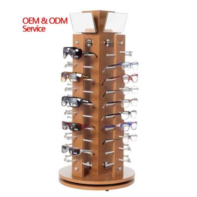 China Countertop Rotating Sunglasses Display Rack - Adjustable Mirror for sale