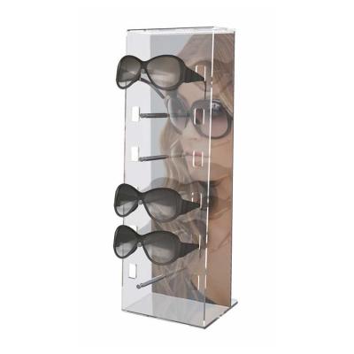 China Modern Pop Clear Acrylic Sunglasses Stand Countertop Display - 6 Pair for sale