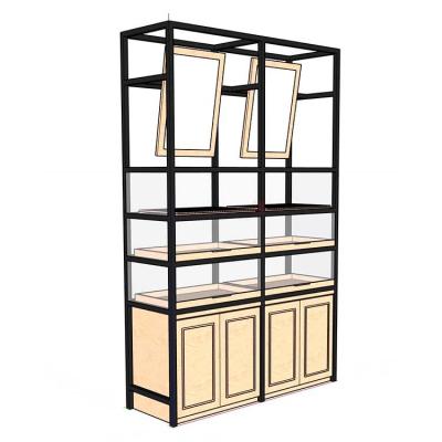 China Metal And Wood Material Bread Shop Furniture Bakery Display Cabinet for sale