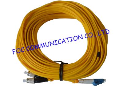 China Duplex SM G.655 optical fiber patch cord FC / UPC - LC / UPC For Telecoms for sale