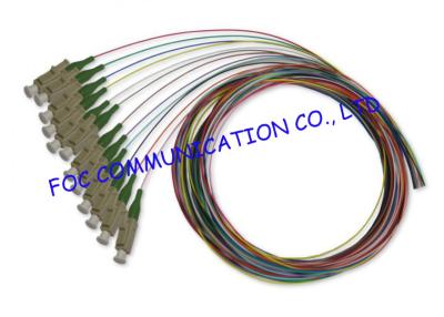 China APC 12 Packs Pigtail Fiber Optic Cable , FTTX Fiber Optic Pigtail Low Insertion Loss for sale