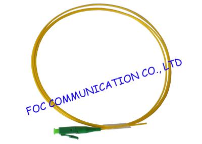 China Flame Resistant Fiber Optic Pigtail LC / APC SM G.655 LSZH Jacket For Telecom for sale
