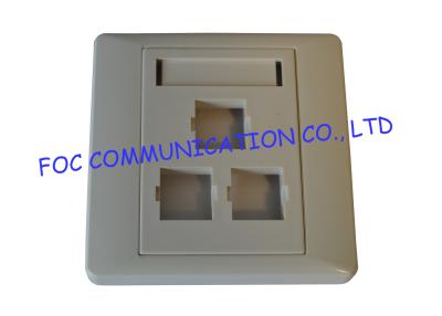 China Indoor 86 Type Fiber Optic Termination Box Outlet For FTTH for sale