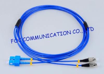 China Rugged Fiber Optic Patch Cable SC - FC G.657A Bending Insensitive Duplex for sale