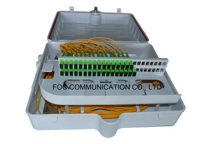 China ABS Fiber Optic Termination Box 48 Port With Pre - Installed Fiber Splitters for sale