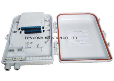 China 16 Fiber Fiber Optic Termination Box ABS Plastic With PLC Splitter Cassette Type for sale
