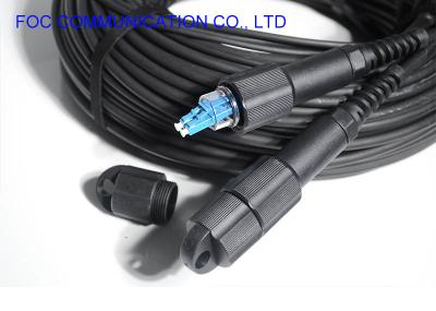 China 4 Core Duplex LC Connector PDLC Optical Cable Assembly for sale