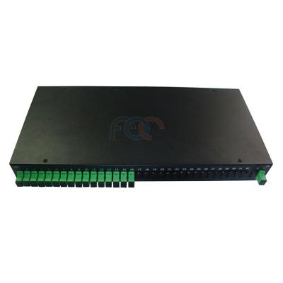 China Rack Mount FTTP Fiber PLC Splitter PON LAN Low PDL FTTH PLC Splitter for sale