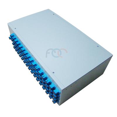 China 19″ 1U Fiber Plc Splitter Low PDL Passive Optical Splitter For PON Networks for sale