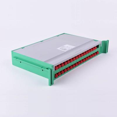 China Pulgada Tray Ftth Plc Splitter del divisor 1x32 19 del PLC de la fibra óptica de FC UPC en venta