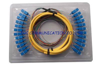 China LSZH SC Fiber Optic Pigtail Multi Core Distribution Fan Out Singlemode for sale