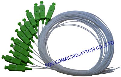 中国 単信繊維光学のピグテールSC/APC SM G.657A2は、電気通信のための無感覚曲げます 販売のため