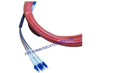 China OM1 OM2 LC pigtail fiber optic 4 Core , OEM Breakout Pigtail Multi mode for sale