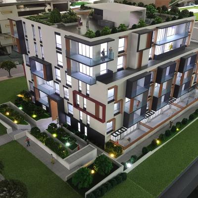 China New design architectural physical model with lighting for property marketing and selling for sale