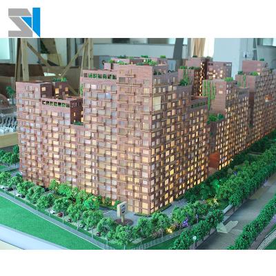 China Scale physical model with led lighting for property project marketing and selling for sale