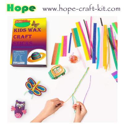 China Magic Wax Sticks Wax Wire Wikki Stix Doodle Sticks for Children Kids DIY Hand-Craft Material STEM Innovation  OEM à venda