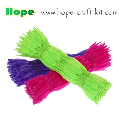 China Wavy Wave shape Pipe cleaner chenille stems for children DIY hand craft kit and hobbies STEM INNOVATION material for sale