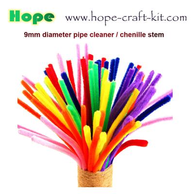 China Pipe Cleaners, Chenille Stems for kids DIY material STEM craft kit 6mm X 30cm 12 inch hobbies hand-crafted material for sale