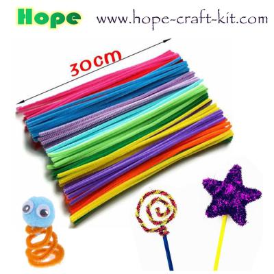 China 6mm, 7mm, 8mm, 9mm Pipe Cleaners, Chenille Stems for hobbies & kids DIY hand-crafted material for sale