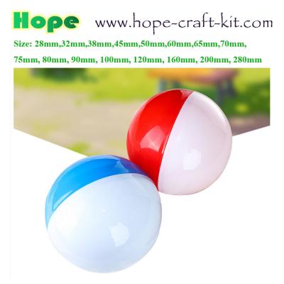 China Small and big Size Gachapon Eggs Balls surprise Eggs Gacha Balls Capsule Eggs can be filled with small toys as fun toys for sale