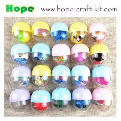 China Various Size Mixed Colors Gachapon Eggs surprise  Gacha Balls Capsule Eggs can be filled with small toys as fun toys à venda