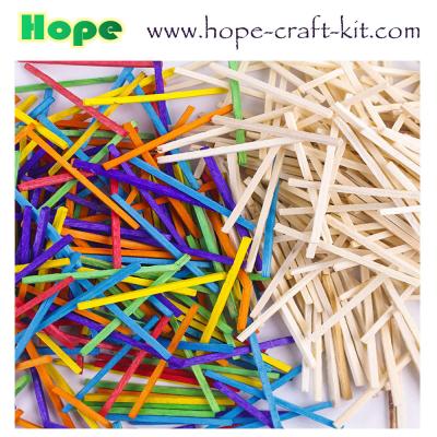 China 2mm mini square wood craft sticks for hobbies and kids DIY hand-crafted material assorted colors KIDS STEM INNOVATION for sale