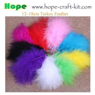 China 12~18mm turkey ostrich feathers, goose feathers, turkey feathers, chicken feathers, peacock ,  for hobbies and kids DIY for sale