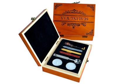 China Wooden Box Custom Sealing Wax and Wax Seal Stamp Kits & Gift Set for sale
