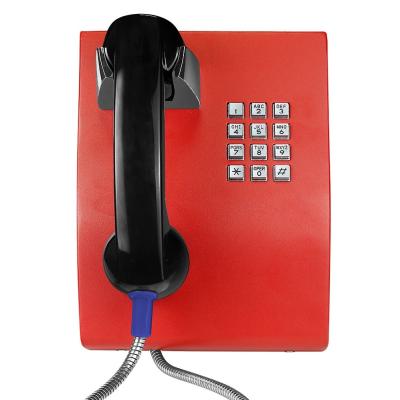China Vandal Proof Handset Analog Wall Phone For Hospital / Bus Station Telephone for sale