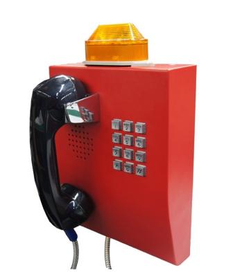 China IP65 Weather Resistant Telephone With Flashing Lamp , Anti Vandal Tunnel Telephone for sale
