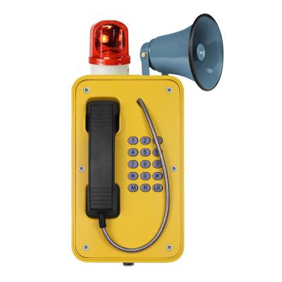 China Teléfono industrial para la emergencia, intercomunicador a prueba de mal tiempo de la difusión el SOS con el cuerno en venta