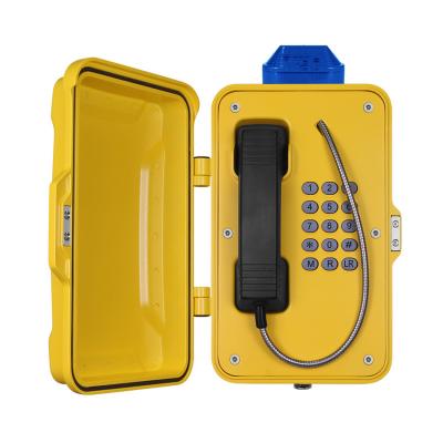 China IP67 Industrial Weatherproof Telephone With Beacon , PoE Powered Tunnel Phone for sale