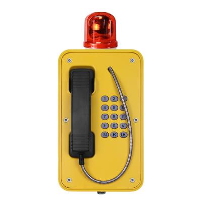 China Tunnel Emergency SIP Telephone PoE Powered with Flashing warning light for sale