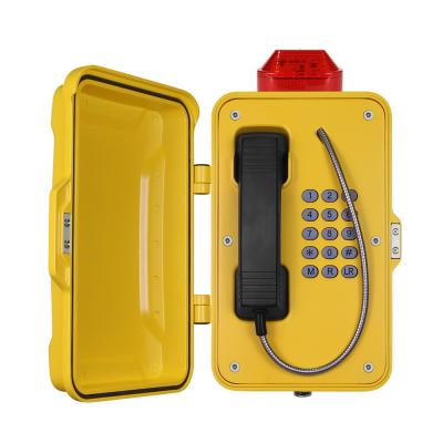 China Water Resistant Heavy Duty Analog Phone Weatherproof With Flashing Lamp for sale