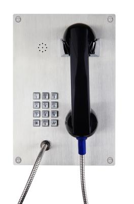 China Telefone industrial de aço inoxidável de VoIP, telefone da ajuda da emergência da prova do vândalo à venda
