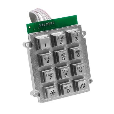 China Metal Waterproof Door Phone Keypad Corrosion Resistance Includes 7 Pin Connector for sale
