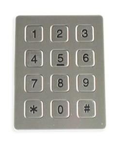 China Ageing Resistance 7 Pin Vandal Proof Keypad For Weatherproof Telephone for sale