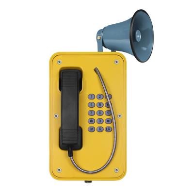 China Rugged Outdoor SIP Phone Aluminum Alloy Die Casting Body With Broadcast for sale